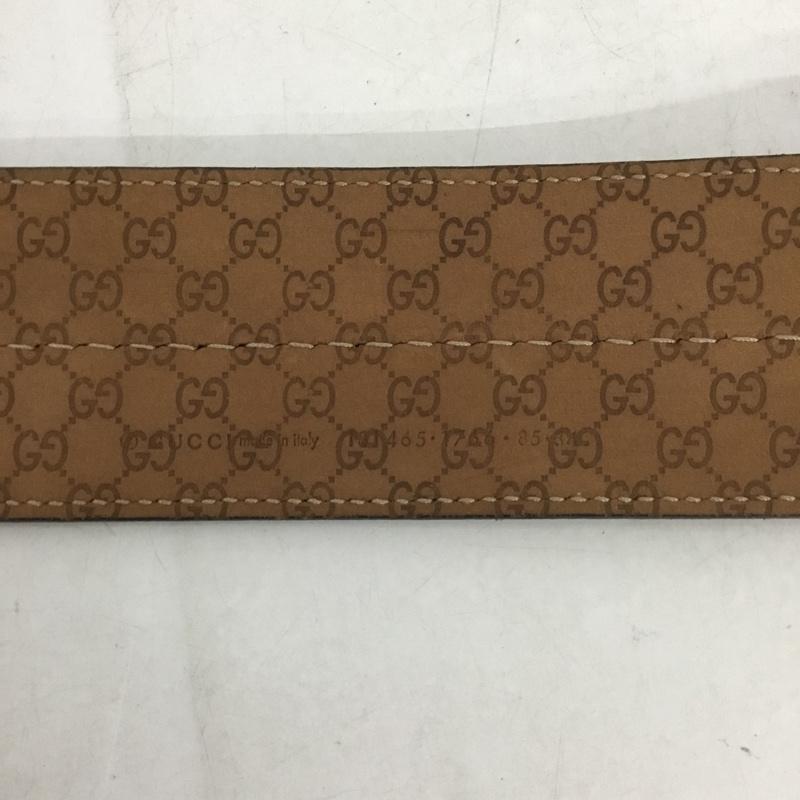 グッチ GUCCI ベルト・バックル ベルト 181465 1766 ロゴ、文字 黒 / ブラック /  レディース USED 古着 中古 10138491