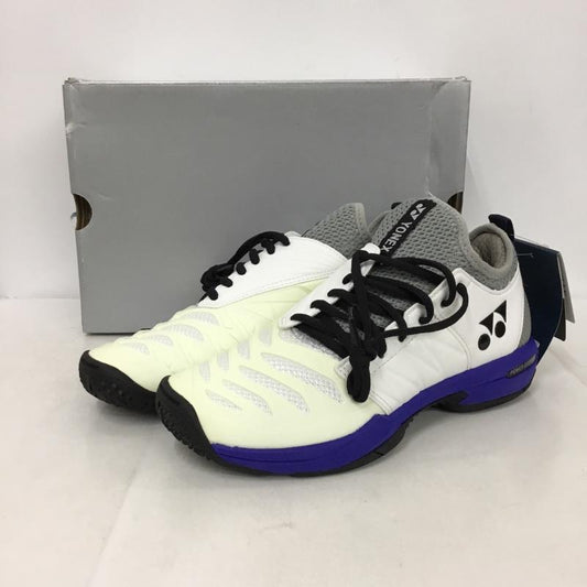 ヨネックス YONEX スニーカー スニーカー SHTF3MGC パワークッションフュージョンレブ3メンGC テニスシューズ 箱有 24.5cm 24.5cm ロゴ、文字 白 / ホワイト / X 黒 / ブラック / X 青 / ブルー /  レディース USED 古着 中古 10147954