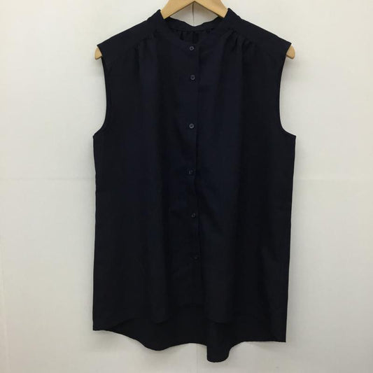 アンタイトル UNTITLED シャツ、ブラウス 半袖 3 無地 紺 / ネイビー /  レディース USED 古着 中古 10137590