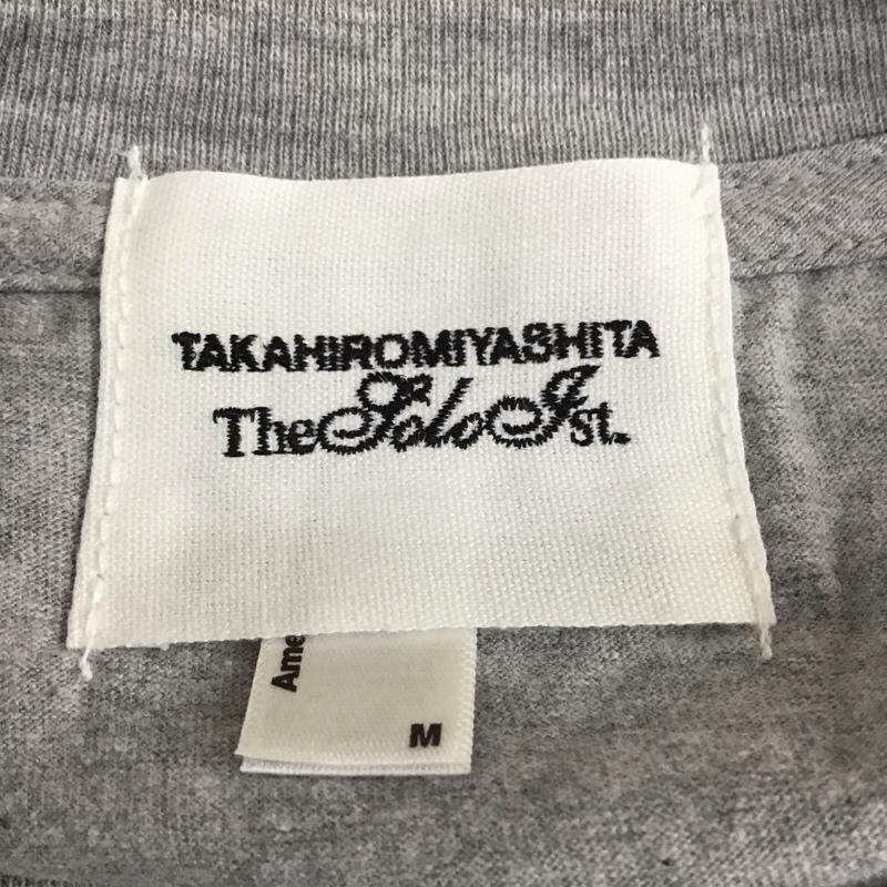 タカヒロ ミヤシタ ザ ソロイスト TAKAHIRO MIYASHITA The SoloIst. Tシャツ 半袖 福岡ソフトバンクホークス M プリント X ロゴ、文字 灰 / グレー /  メンズ USED 古着 中古 10111989
