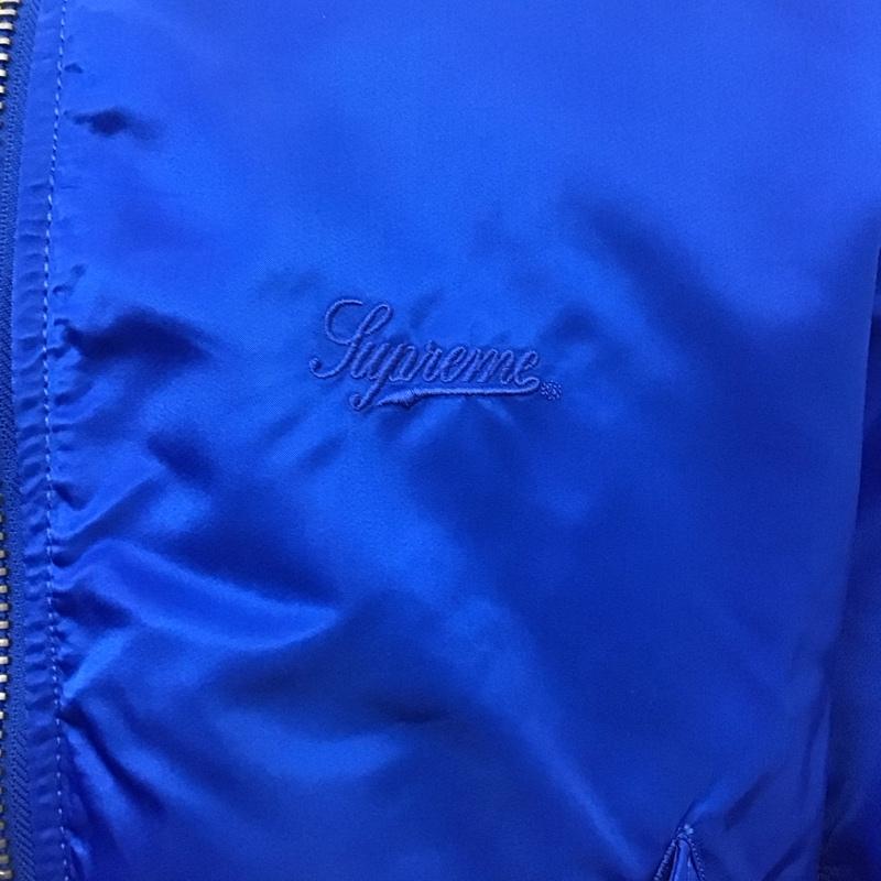 シュプリーム Supreme ジャケット、上着 ジャケット、ブレザー ss22 SECONDTONONEMA-1JACKET ジップアップジャケット アウター M ロゴ、文字 青 / ブルー /  メンズ USED 古着 中古 10115369
