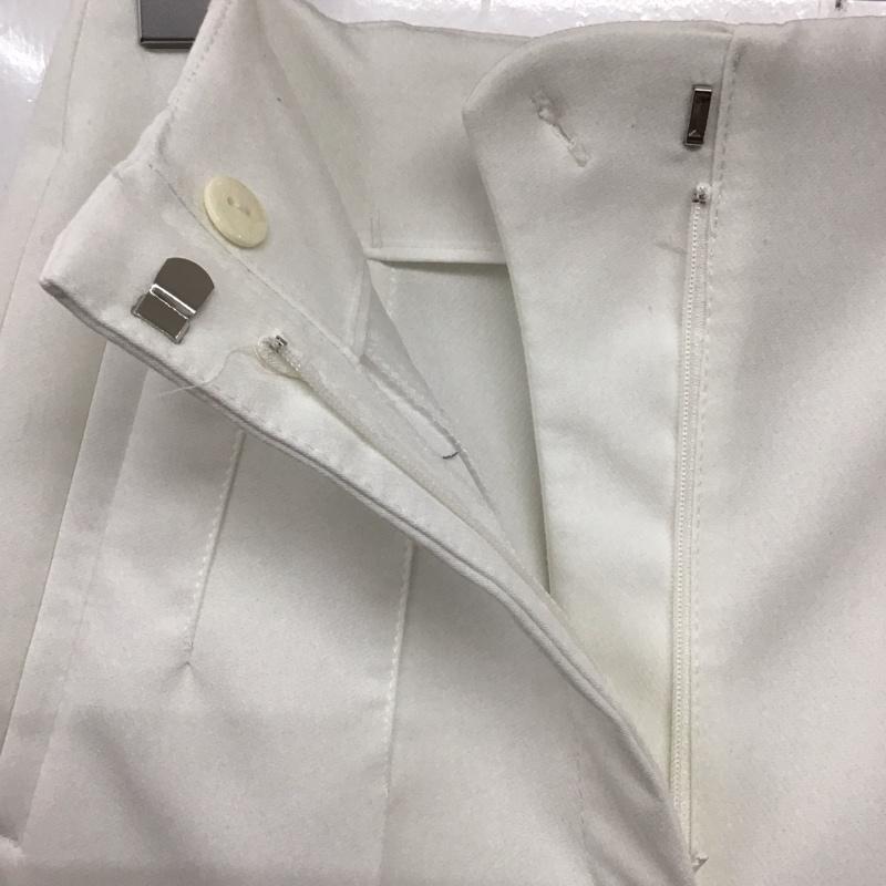 ザラ ZARA パンツ スラックス スラックスパンツ ワイドパンツ センタータックパンツ S 無地 白 / ホワイト /  レディース USED 古着 中古 10132664