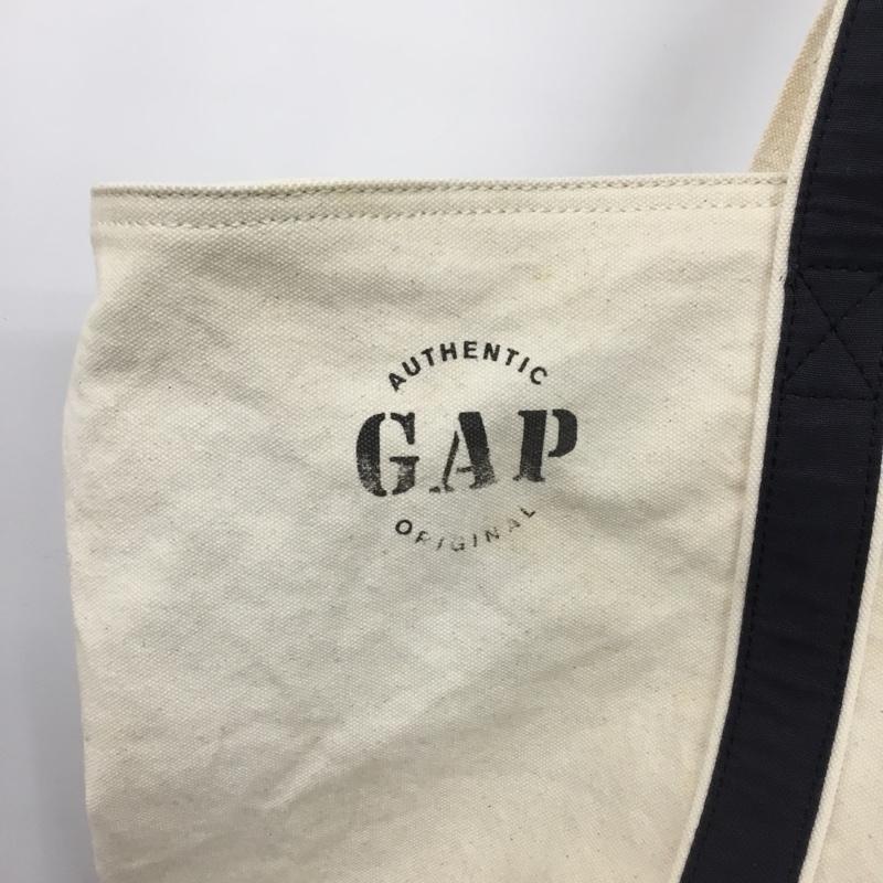 ギャップ GAP トートバッグ トートバッグ キャンバス ロゴ、文字 アイボリー / アイボリー / X 紺 / ネイビー /  メンズ USED 古着 中古 10144913