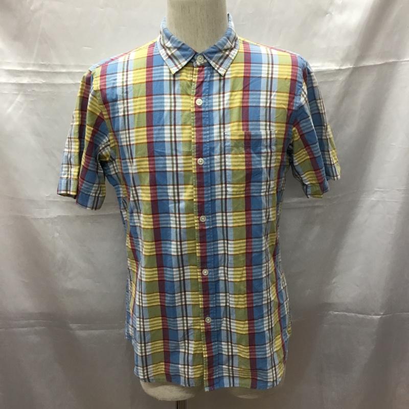 グローバルワーク GLOBAL WORK シャツ、ブラウス 半袖 半袖シャツ チェックシャツ カラーシャツ カジュアルシャツ M チェック マルチカラー / マルチカラー /  メンズ USED 古着 中古 10108840
