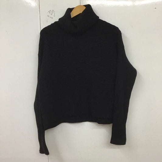 ザラ ZARA ニット、セーター 長袖 タートルネック S 無地 黒 / ブラック /  レディース USED 古着 中古 10129322