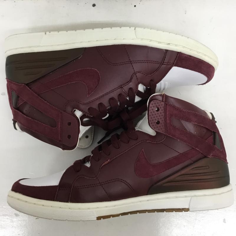 ナイキエスビー NIKE SB スニーカー スニーカー 428927-600 ZOOM AIR 94 HI SUPREME ナイキ ズーム エア ナインティーフォー ハイ シュプリーム 28.0cm ロゴ、文字 白 / ホワイト / X えんじ / ワインレッド /  メンズ USED 古着 中古 10124094