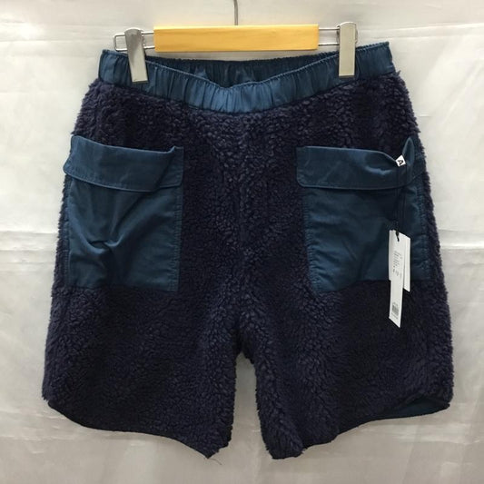 ニコアンド niko and... パンツ ショートパンツ ショートパンツ ハーフパンツ カジュアルパンツ リバーシブル フリースパンツ 3 無地 紺 / ネイビー /  メンズ USED 古着 中古 10113874