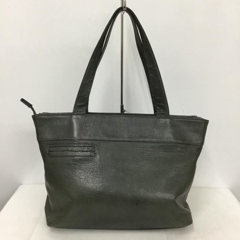 マーガレット・ハウエルアイデア MARGARET HOWELL idea トートバッグ トートバッグ レザー 無地 カーキ / カーキ /  レディース USED 古着 中古 10140436