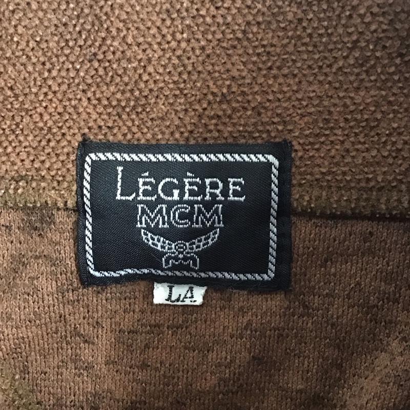 エムシーエム MCM カットソー 長袖 長袖カットソー ジップアップネックカットソー ロングスリーブカットソー ロゴ、文字 茶 / ブラウン /  メンズ USED 古着 中古 10124716