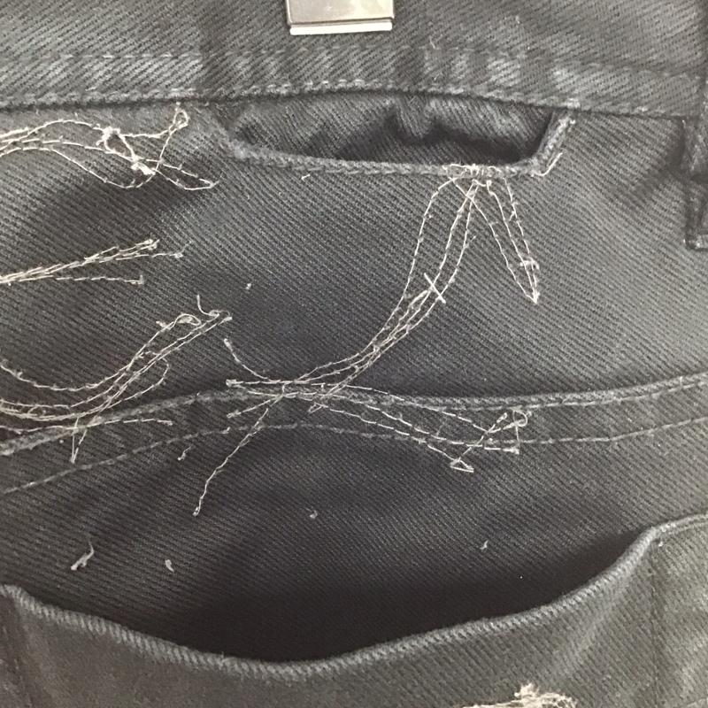 ディーゼル DIESEL パンツ デニム、ジーンズ デニムパンツ ワーカージーンズ カジュアルパンツ ストレートパンツ 45インチ 無地 黒 / ブラック /  メンズ USED 古着 中古 10107192