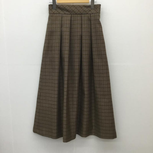アーバンリサーチ URBAN RESEARCH スカート ロングスカート 36 チェック 茶 / ブラウン /  レディース USED 古着 中古 10106157