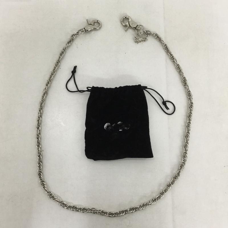 ナインティナインティ 9090 ファッション小物 ファッション小物 King Logo Wallet Chain ウォレットチェーン ロゴ、文字 銀 / シルバー /  メンズ USED 古着 中古 10141636