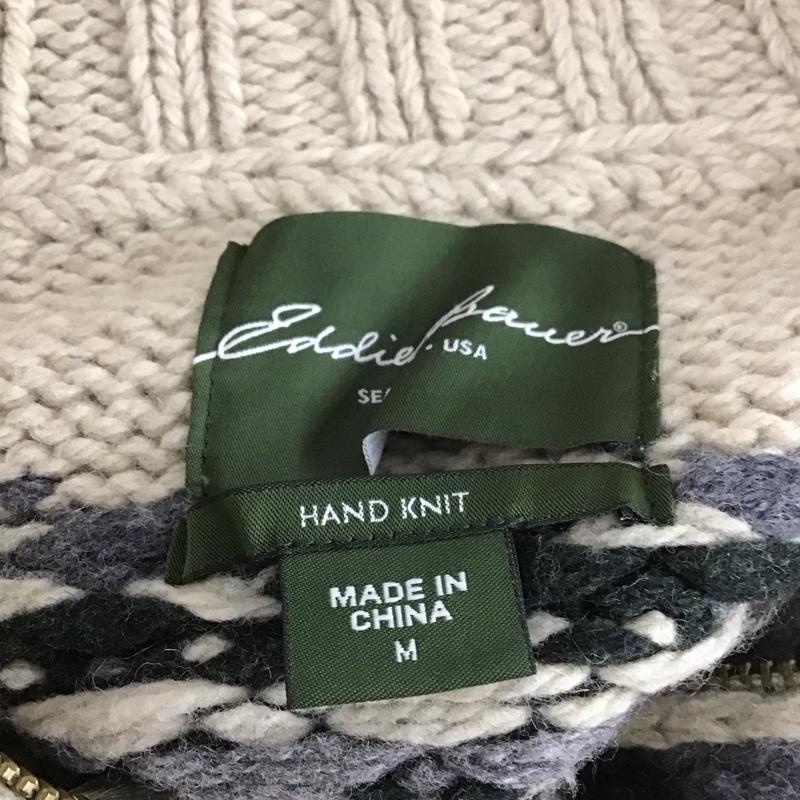 エディーバウアー Eddie Bauer ジャケット、上着 ジャケット、ブレザー ジップアップニットジャケット カラーニットジャケット アウター 古着 M プリント マルチカラー / マルチカラー /  メンズ USED 古着 中古 10112548