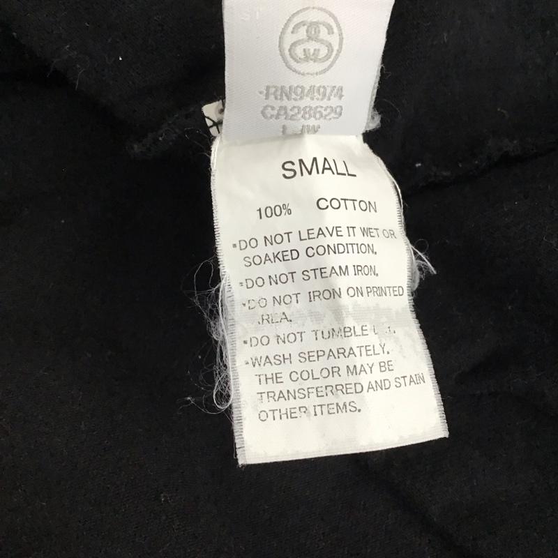 ステューシー STUSSY Tシャツ 半袖 半袖カットソー プリントTシャツ クルーネックカットソー S ロゴ、文字 黒 / ブラック /  メンズ USED 古着 中古 10119529