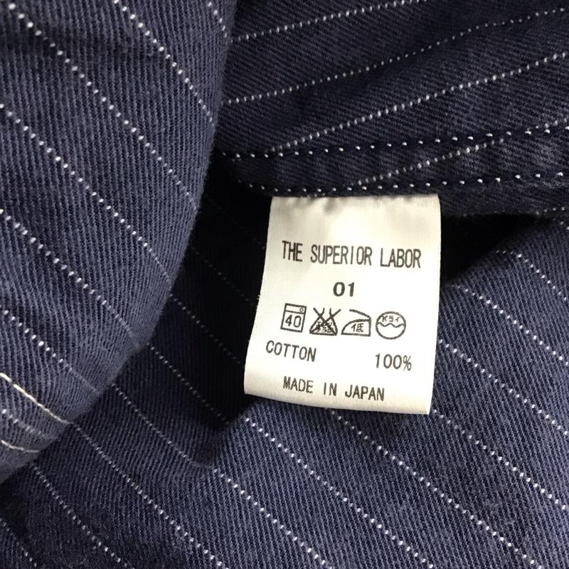 プレミアムムードデニムスーペリア PREMIUM MOOD DENIM SUPERIOR ジャケット、上着 ジャケット、ブレザー カジュアルジャケット アウター カラージャケット 1 ストライプ インディゴ / インディゴ /  メンズ USED 古着 中古 10145821