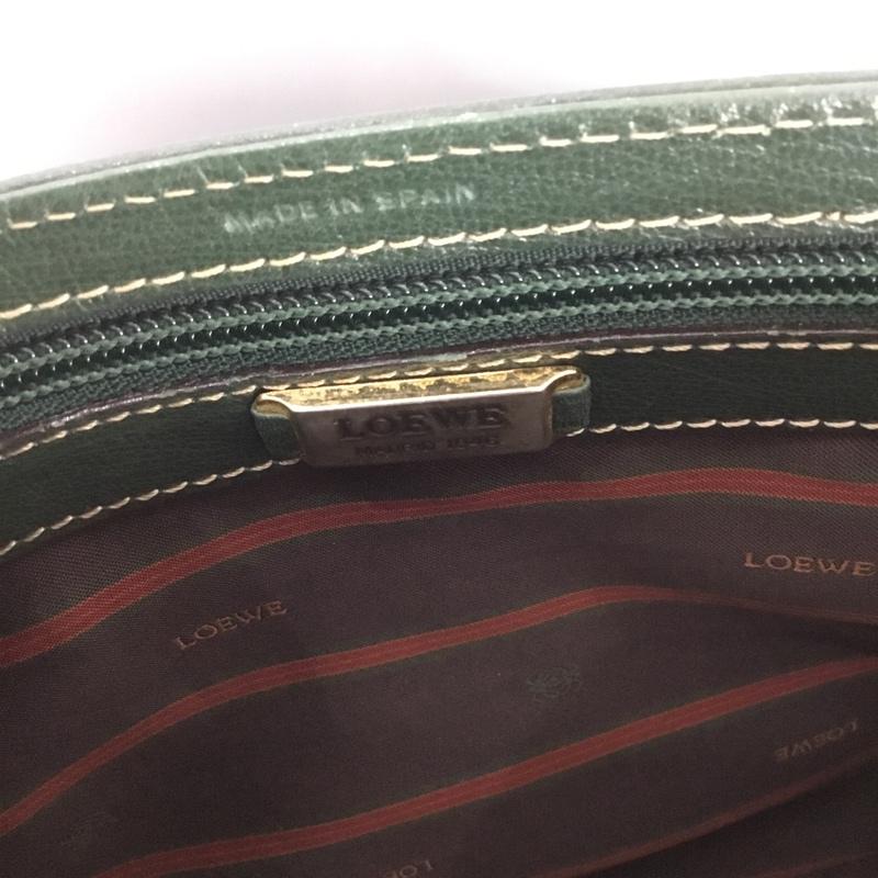 ロエベ LOEWE ショルダーバッグ ショルダーバッグ ベラスケス バイカラー ロゴ、文字 緑 / グリーン / X 青 / ブルー /  レディース USED 古着 中古 10147451