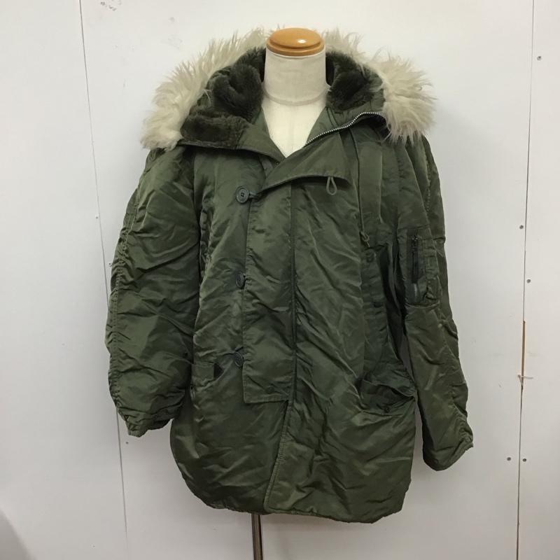 アルファインダストリー Alpha Industries ジャケット、上着 ジャンパー、ブルゾン ジップアップジャケット ジャンパー ジャケット カジュアルジャケット アウター L 無地 カーキ / カーキ /  メンズ USED 古着 中古 10124254