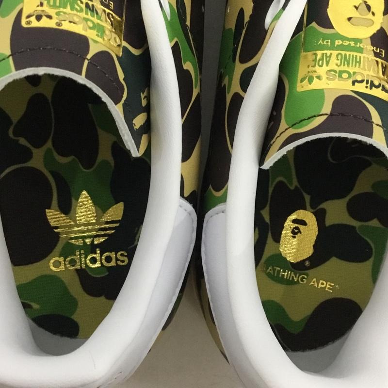 アベイシングエイプ A BATHING APE スニーカー スニーカー IG8949 STAN SMITH BAPE adidas 30th Anniversary 26cm 箱有 26.0cm 総柄 マルチカラー / マルチカラー /  メンズ USED 古着 中古 10145585