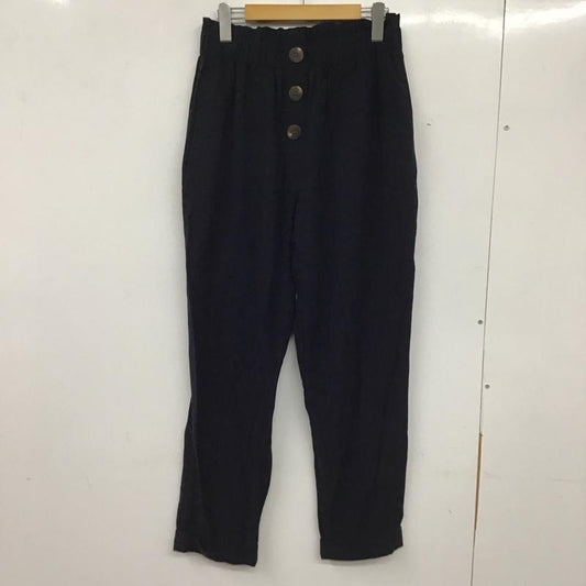 ザラ ZARA パンツ スラックス ワイドパンツ カジュアルパンツ ワークパンツ M 無地 紺 / ネイビー /  メンズ USED 古着 中古 10136054