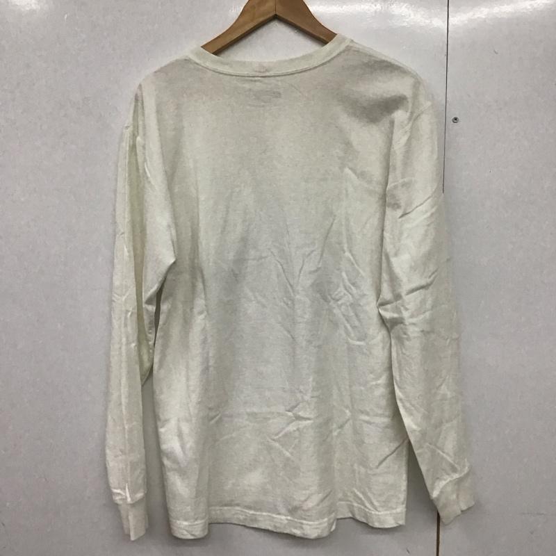 カーハート Carhartt カットソー 長袖 長袖カットソー プリントカットソー クルーネック S ロゴ、文字 白 / ホワイト /  メンズ USED 古着 中古 10141677