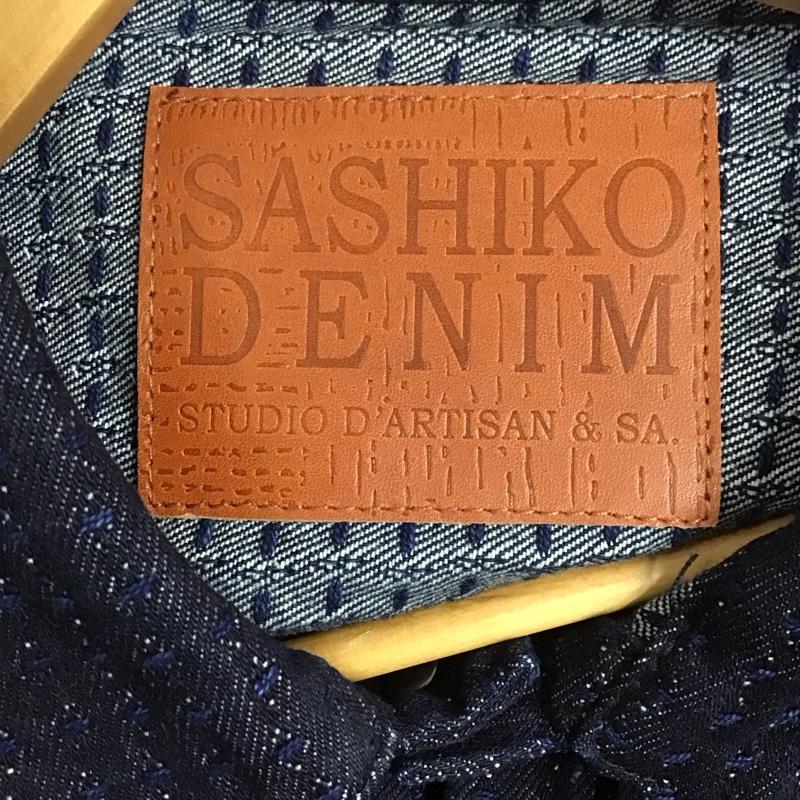 スタディオダルチザン STUDIOD ARTISAN&SA ジャケット、上着 ジャケット、ブレザー d4549 SASHIKODENIMジャケット 刺し子 2nd デニムジャケット 44 総柄 インディゴ / インディゴ /  メンズ USED 古着 中古 10129285
