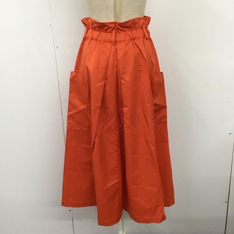 ジーナシス JEANASIS スカート ロングスカート js050230ad FREE 無地 橙 / オレンジ /  レディース USED 古着 中古 10121259