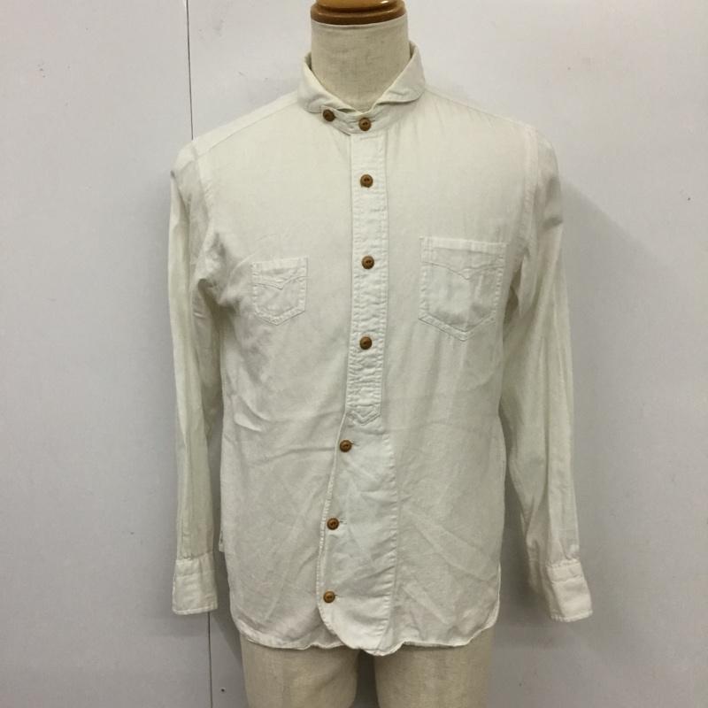 ハバーザック HAVERSACK シャツ、ブラウス 長袖 長袖シャツ カラーシャツ ポケットシャツ 長袖カットソー L 無地 白 / ホワイト /  メンズ USED 古着 中古 10117582