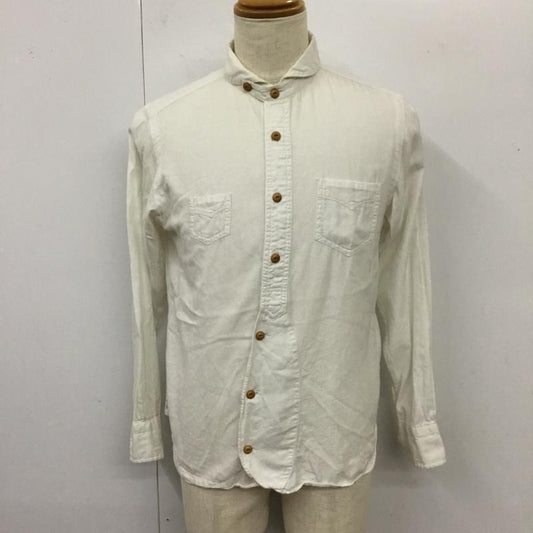 ハバーザック HAVERSACK シャツ、ブラウス 長袖 長袖シャツ カラーシャツ ポケットシャツ 長袖カットソー L 無地 白 / ホワイト /  メンズ USED 古着 中古 10117582