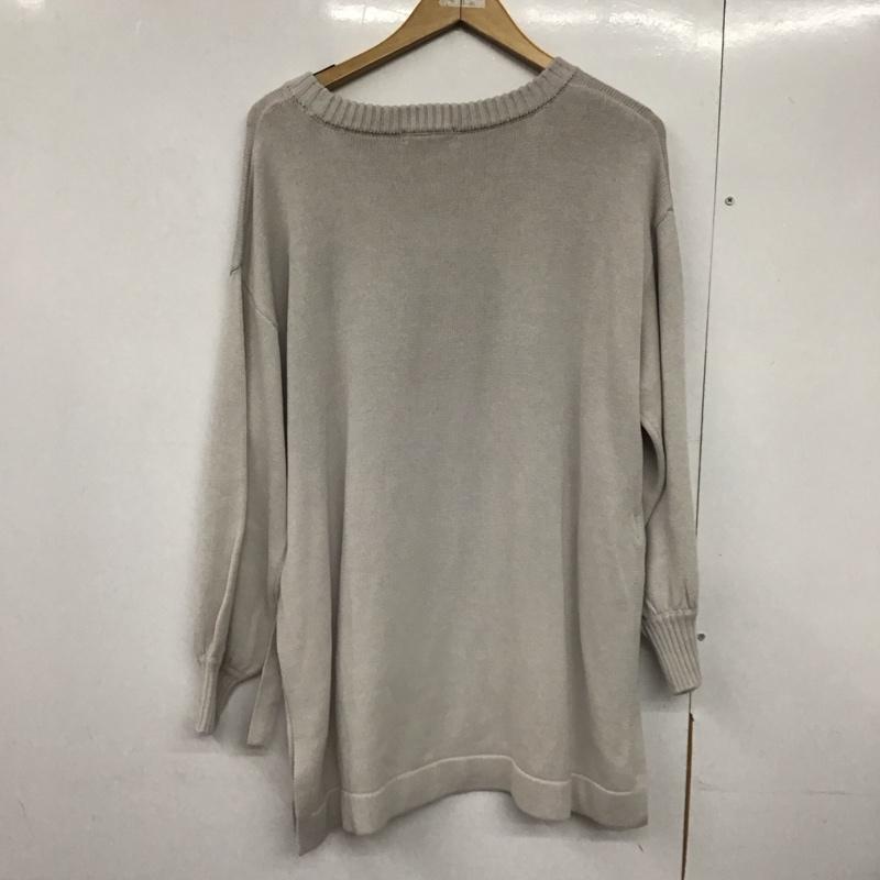 スタディオクリップ studio CLIP ニット、セーター 長袖 FREE 無地 灰 / グレー /  レディース USED 古着 中古 10142769
