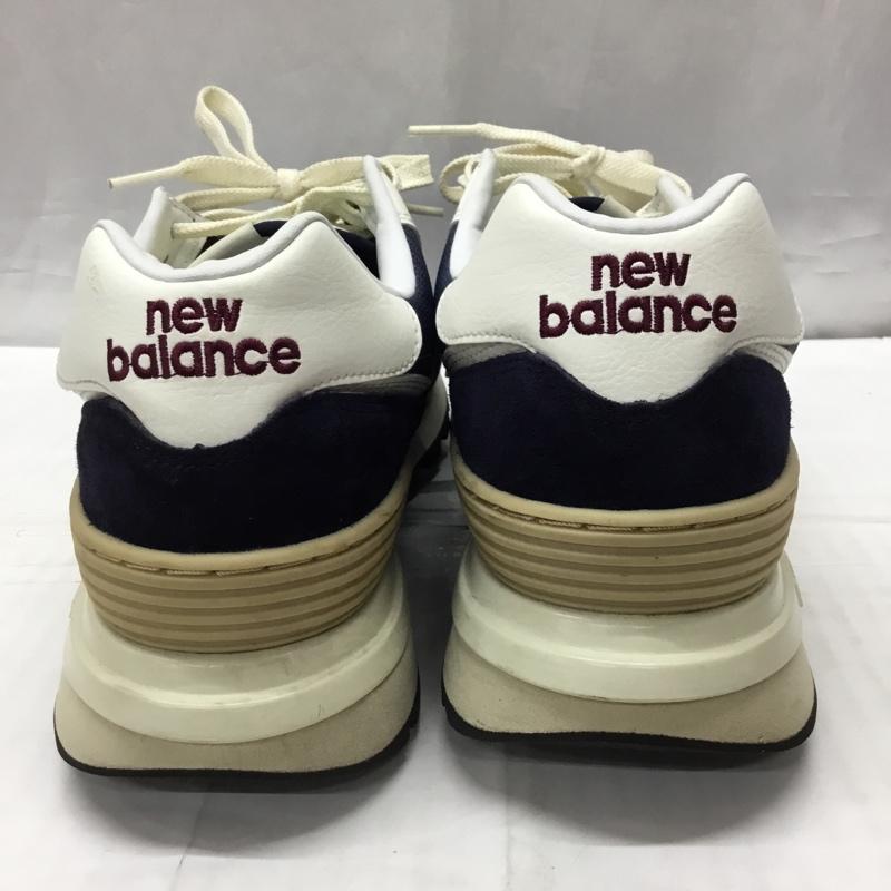ニューバランス New Balance スニーカー スニーカー U574LGBB 27cm 27.0cm ロゴ、文字 紺 / ネイビー / X 白 / ホワイト /  メンズ USED 古着 中古 10117622
