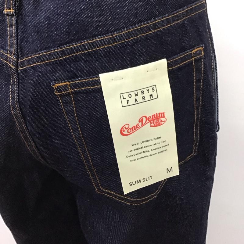 ローリーズファーム LOWRYS FARM パンツ デニム、ジーンズ LF521030 CONE フロントスリットパンツ タグ付き M 無地 インディゴ / インディゴ /  レディース USED 古着 中古 10109514