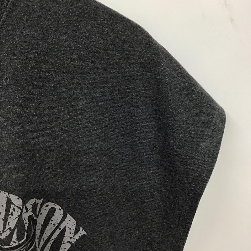 ハーレーダビッドソン Harley-Davidson タンクトップ タンクトップ ノースリーブカットソー プリントTシャツ クルーネックカットソー タンクトップ プリント 灰 / グレー /  メンズ USED 古着 中古 10131497