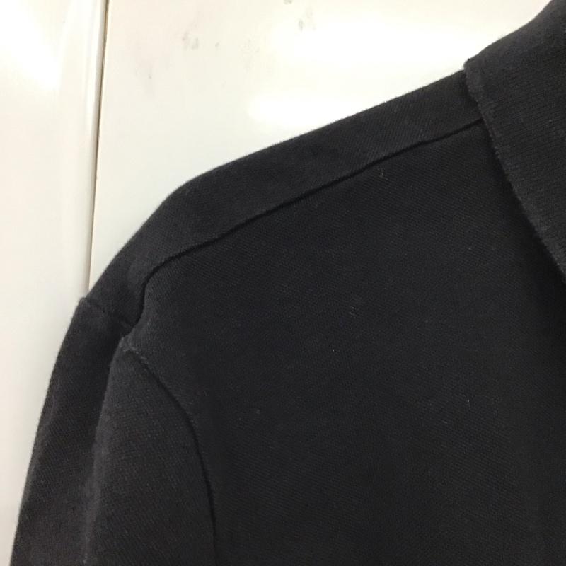 カルバン・クライン Calvin Klein ポロシャツ 半袖 半袖ポロシャツ 半袖カットソー カラーシャツ L ロゴ、文字 黒 / ブラック /  メンズ USED 古着 中古 10131144