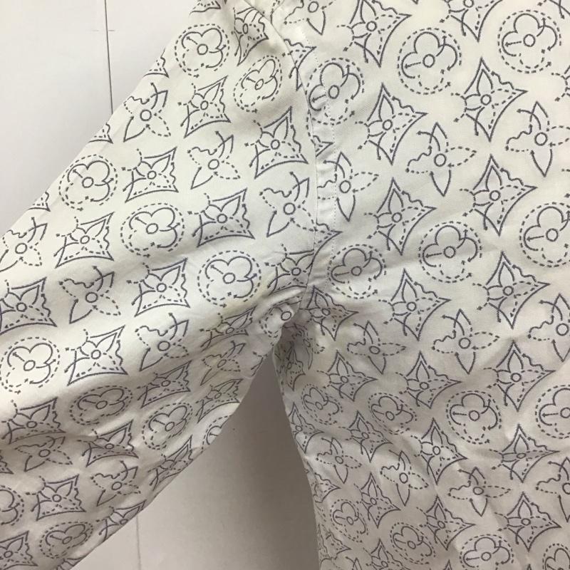 ルイヴィトン LOUIS VUITTON シャツ、ブラウス 長袖 長袖シャツ カラーシャツ 長袖カットソー プリントシャツ S 総柄 白 / ホワイト /  メンズ USED 古着 中古 10124816