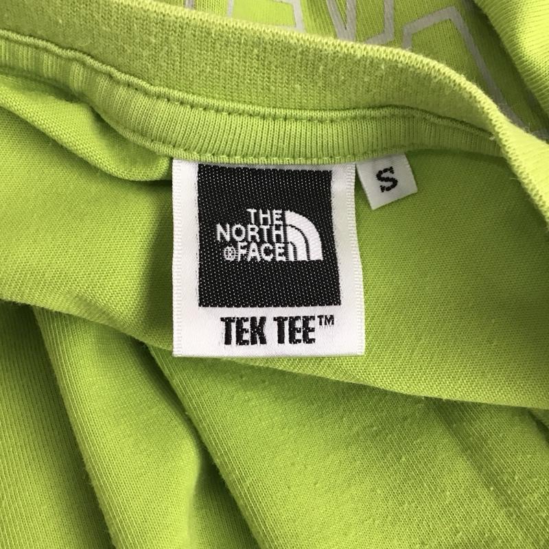 ザノースフェイス THE NORTH FACE Tシャツ 半袖 ON32104 バックプリント S ロゴ、文字 薄緑 / ライトグリーン /  メンズ USED 古着 中古 10114344