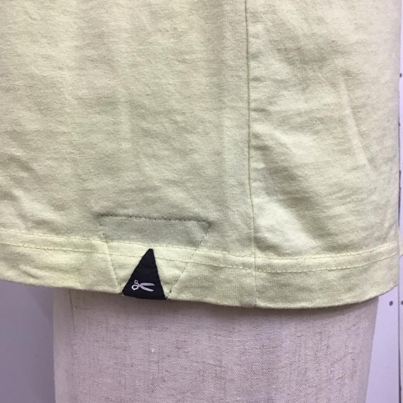 デンハム DENHAM Tシャツ 半袖 半袖カットソー プリントTシャツ クルーネックカットソー M ロゴ、文字 黄 / イエロー /  メンズ USED 古着 中古 10113119