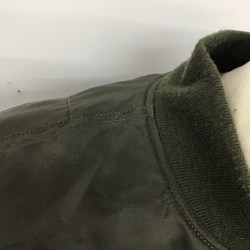 アルファインダストリー Alpha Industries ジャケット、上着 ジャケット、ブレザー ジップアップジャケット ジャンパー ジャケット カジュアルジャケット アウター XL ロゴ、文字 カーキ / カーキ /  メンズ USED 古着 中古 10124258