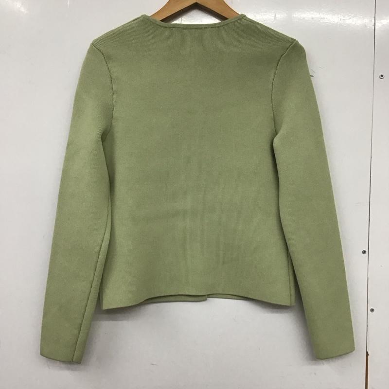 ザラ ZARA ジャケット、上着 ジャケット、ブレザー 4192 003 511 ノーカラー カーディガン M 無地 薄緑 / ライトグリーン /  レディース USED 古着 中古 10139583