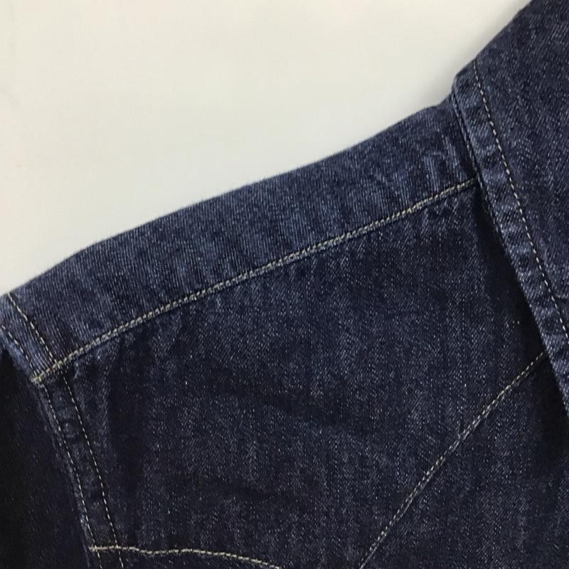 リーバイス Levi s シャツ、ブラウス 長袖 長袖シャツ デニムシャツ フロントボタン S ロゴ、文字 インディゴ / インディゴ /  メンズ USED 古着 中古 10150445