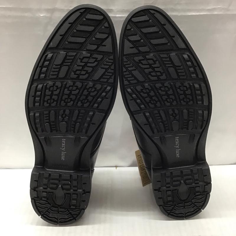 アシックス ASICS 革靴 革靴 TU-7796 texcy luxe ストレートチップ 幅広 箱有 4E 26.5cm 26.5cm 無地 黒 / ブラック /  メンズ USED 古着 中古 10111735