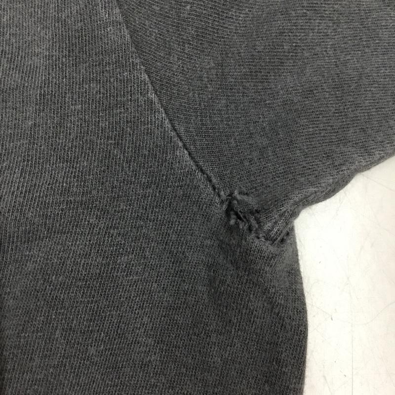 ステューシー STUSSY Tシャツ 半袖 クルーネック M ロゴ、文字 チャコールグレー / チャコールグレー /  メンズ USED 古着 中古 10119171