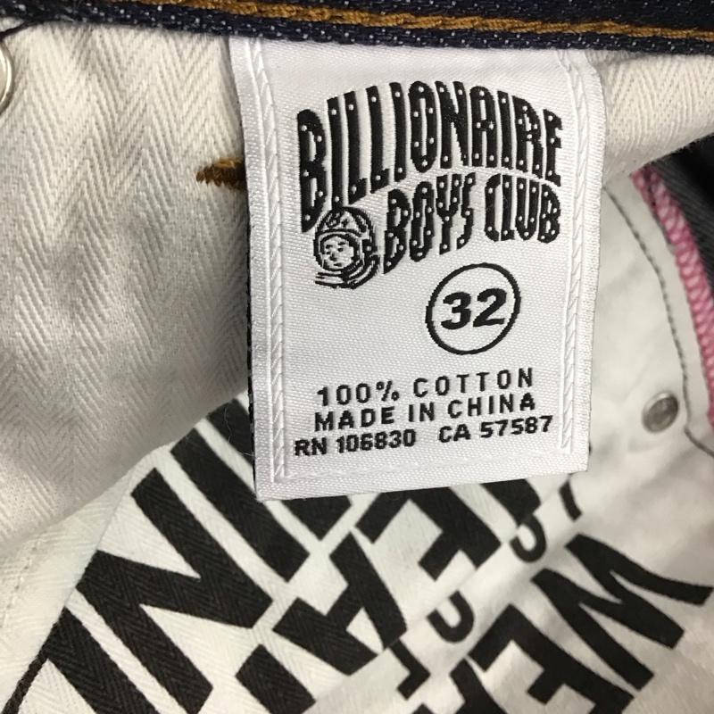 ビリオネア・ボーイズ・クラブ BILLIONAIRE BOYS CLUB パンツ ショートパンツ デニムパンツ ショートパンツ ハーフパンツ 32インチ ロゴ、文字 インディゴ / インディゴ /  メンズ USED 古着 中古 10111957