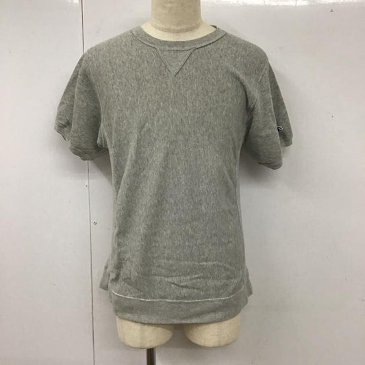 チャンピオン Champion トレーナー 半袖 C8-H022 REVERSE WEAVE スウェット L ワンポイント 灰 / グレー /  メンズ USED 古着 中古 10112934