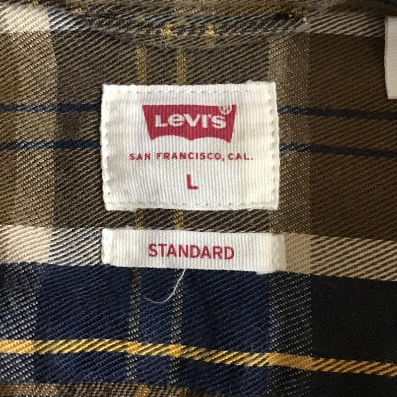 リーバイス Levi s シャツ、ブラウス 長袖 長袖シャツ チェックシャツ カラーシャツ L チェック マルチカラー / マルチカラー /  メンズ USED 古着 中古 10127737
