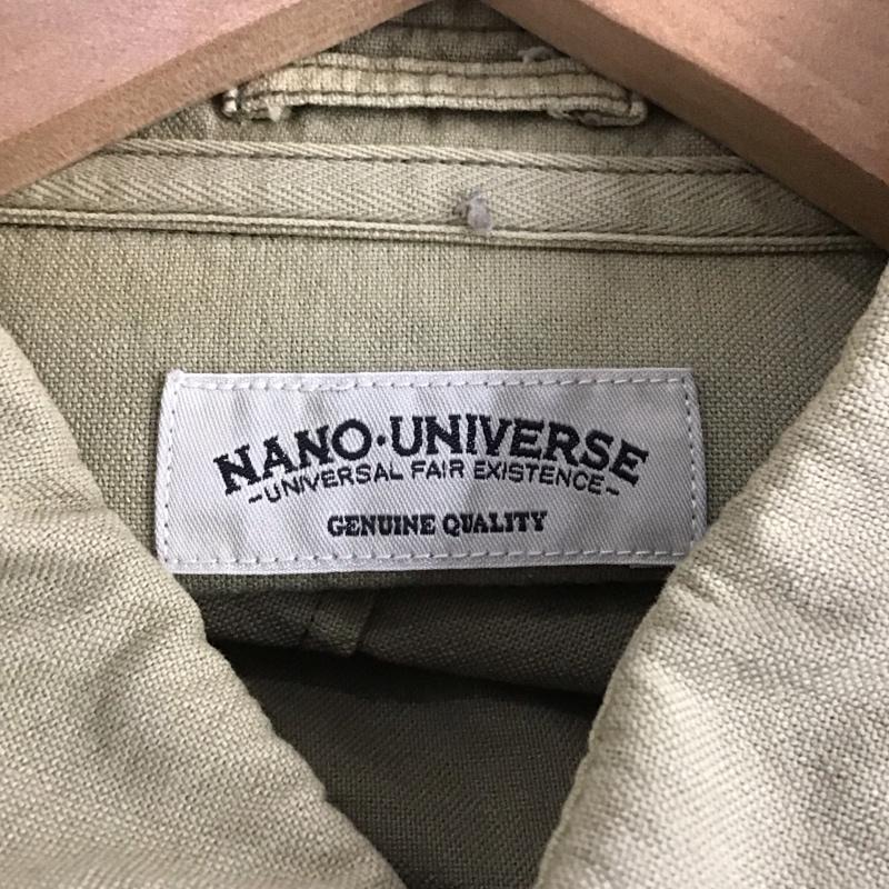 ナノユニバース nano・universe シャツ、ブラウス 長袖 長袖シャツ 無地シャツ カラーシャツ XL 無地 ベージュ / ベージュ /  メンズ USED 古着 中古 10142619