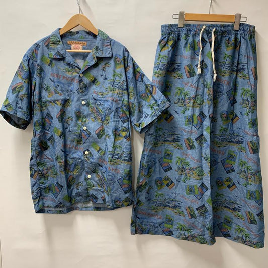 クリフメイヤー KRIFF MAYER セットアップ セットアップ XL 総柄 X プリント X  青 / ブルー /  レディース USED 古着 中古 10008845