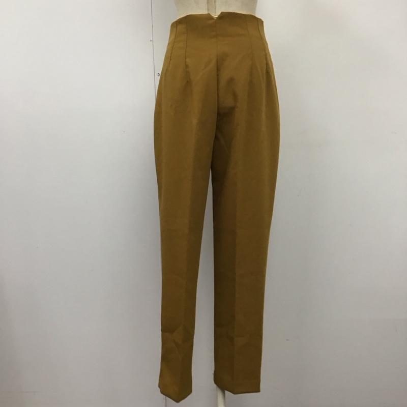 ザラ ZARA ボトムス ボトムス 7901 432 305 ハイウエスト テーパードパンツ S 無地 マスタード / マスタード /  レディース USED 古着 中古 10113498