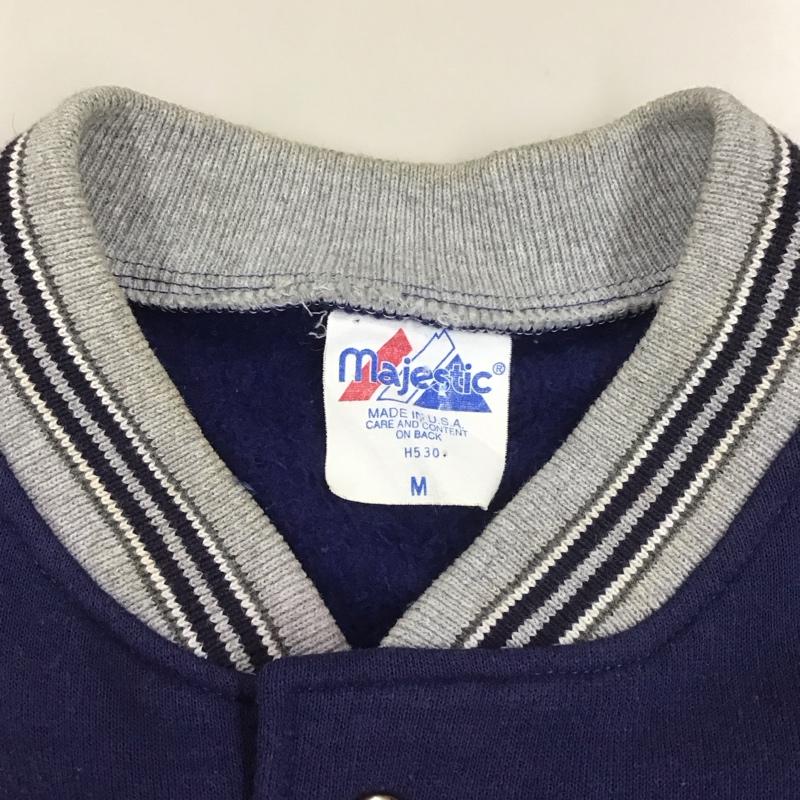 マジェスティック MAJESTIC ジャケット、上着 ジャケット、ブレザー ジャケット スタジャン カジュアルジャケット アウター 90s M ロゴ、文字 灰 / グレー / X 紺 / ネイビー /  メンズ USED 古着 中古 10110978