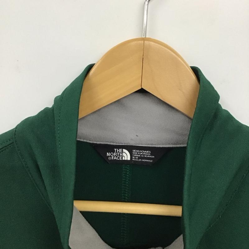 ザノースフェイス THE NORTH FACE ジャケット、上着 ジャケット、ブレザー NF0A3VM8 シンダーハードフェイスフリースフルジップジャケット ジップアップジャケット M 無地 X ロゴ、文字 緑 / グリーン /  メンズ USED 古着 中古 10134933