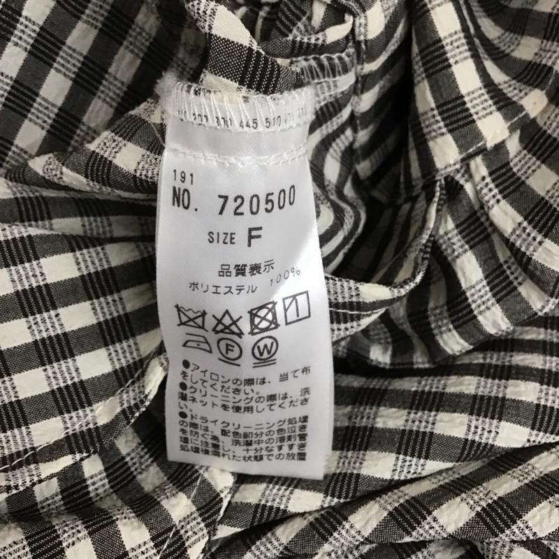 ナイスクラップ NICE CLAUP ワンピース ロングスカート FREE チェック 白 / ホワイト / X 茶 / ブラウン /  レディース USED 古着 中古 10108631